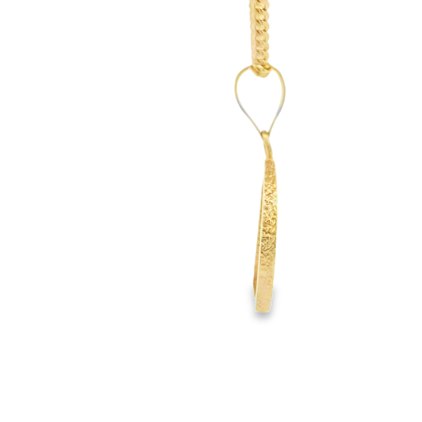 PENDANT 14K 2.0G CZ LETTER D