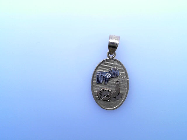 14K   PENDENT 1.0G MEDAL 3TONE