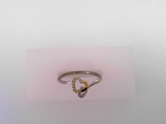 RING 14K #7 DIAMOND 0.05ctw I LOVE YOU 1.8g