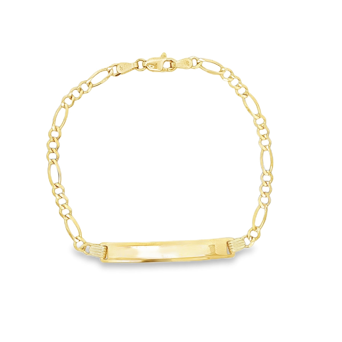 14 KARAT CUBAN ITALIAN CURB BRACELET LENGTH 7 WEIG