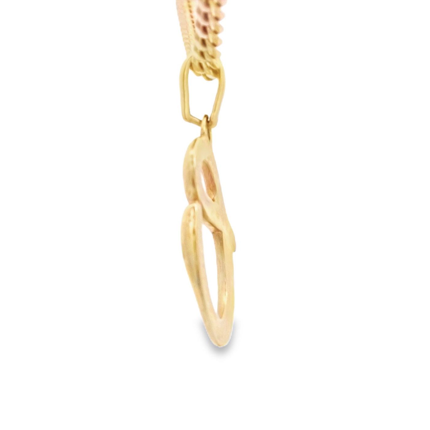 PENDANT 14K LETTER O SCRIPT POLISHED