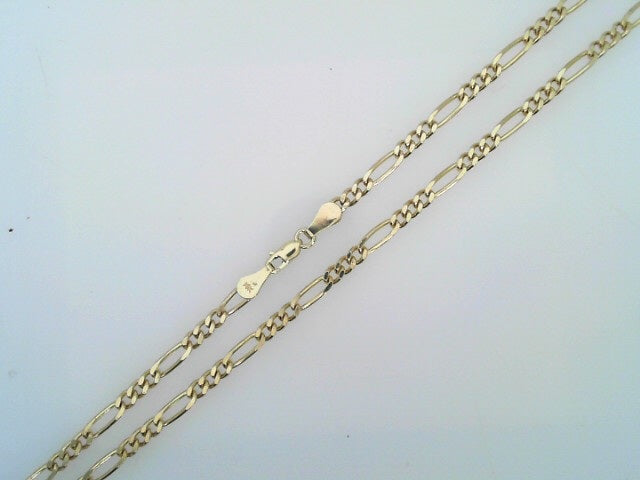 14 KARAT FIGARO CHAIN LENGTH: 15 WEIGHT: 7.4G : 2.