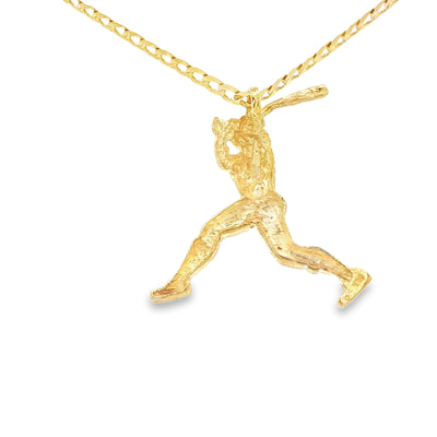 PENDANT 14K 3.2G BASEBALL PLAYER