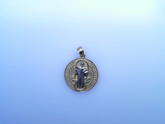 PENDANT 14K 2.7G SAINT SAINT BENEDICT ROUND