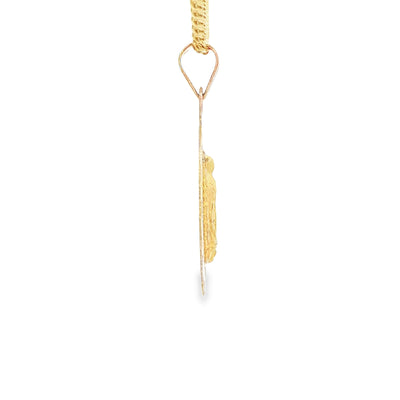 14K PENDENT  2.9G  GUADALUPE  GUADALUPE DC  3TONE