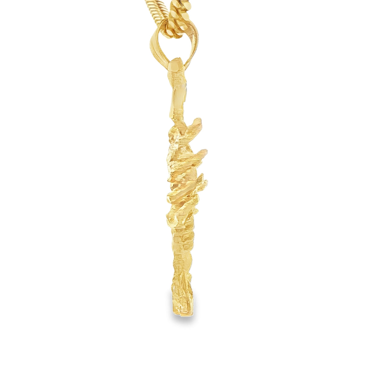 PENDANT 14KP 6.8G SCORPIAN DC TEXTURED