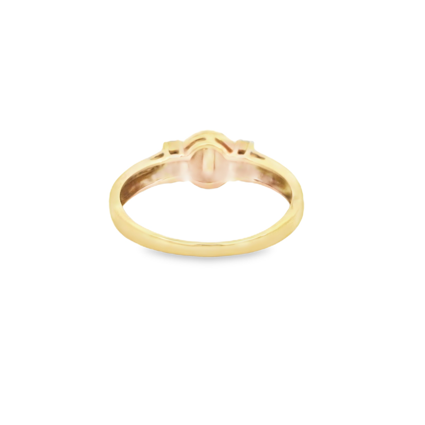 10 KARAT RING WEIGHT: 2.8G : 6.1MM PEARL WITH ACCE