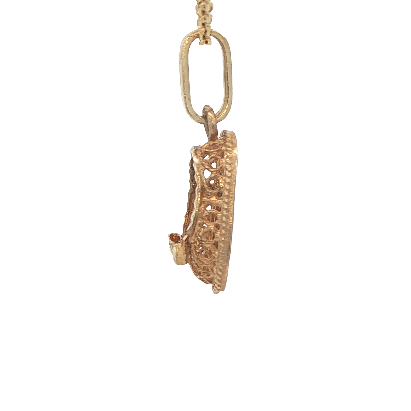 PENDANT 14KP Shoe Mesh Bow