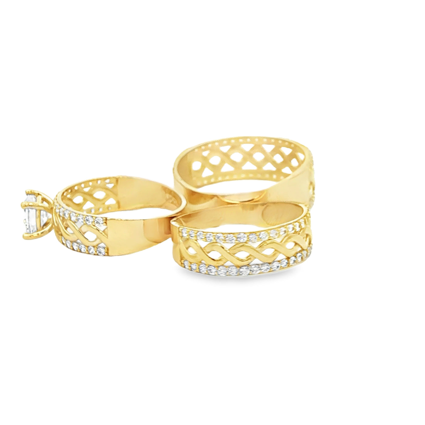 14 KARAT RING SIZE 7.75 WEIGHT: 1.9G : 5.8MM CZ MO
