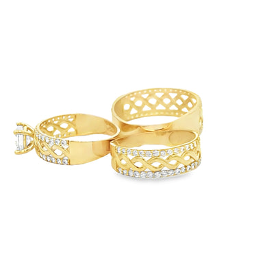 14 KARAT RING SIZE 7.75 WEIGHT: 1.9G : 5.8MM CZ MO