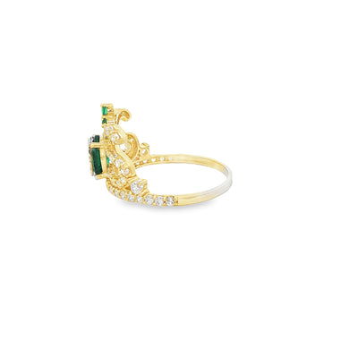 14 KARAT RING SIZE 7 WEIGHT: 2.9G : CZ QUINCE 15 G
