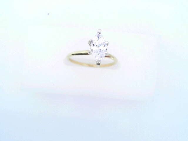 14 KARAT RING SIZE 6.25 WEIGHT: 2.0G
CZ SOLITIARE