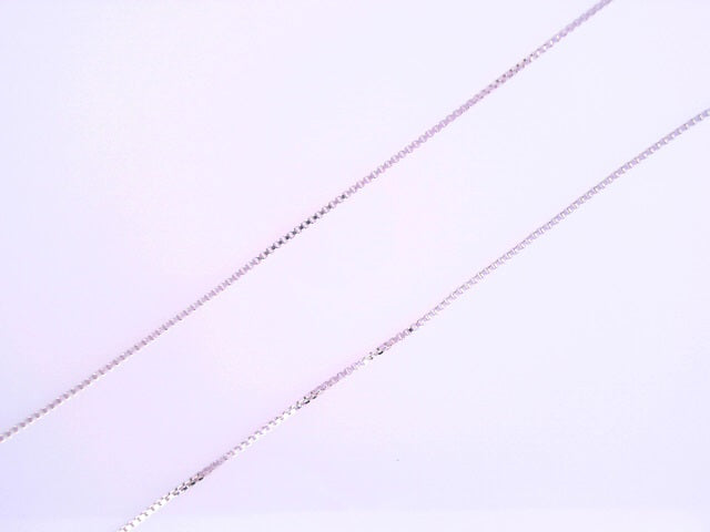 White Sterling Silver Cuban Italian Curb Chain Len