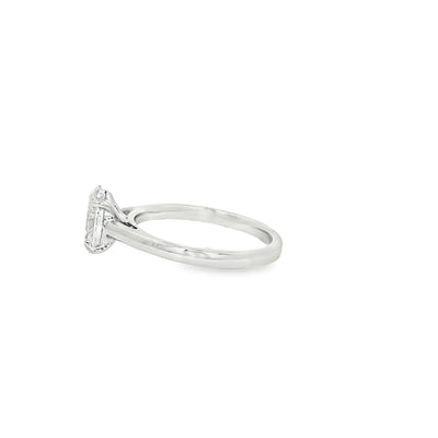 LABGROWN       14K WHITE ENGAGEMENT SOLITARY #7  D
