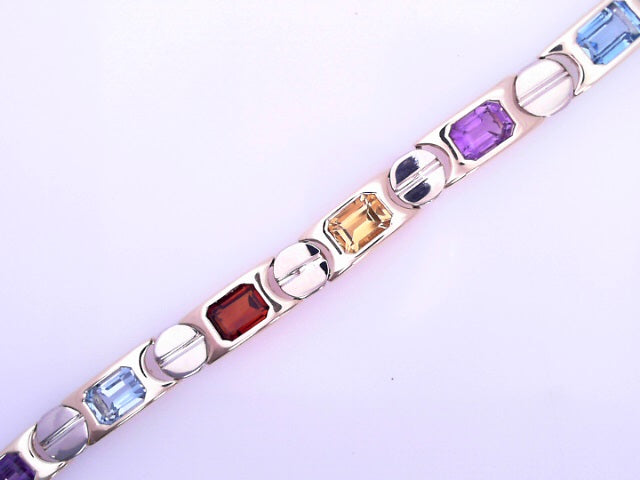 14 KARAT BRACELET LENGTH 7 WEIGHT: 23.8G : MULTI C