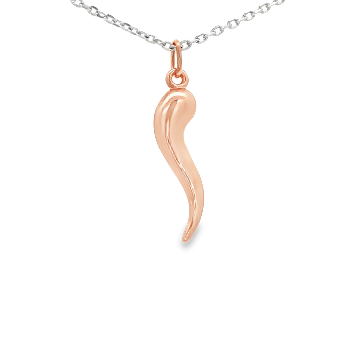 PENDANT 14K HORN ITALIAN HORN ROSE GOLD