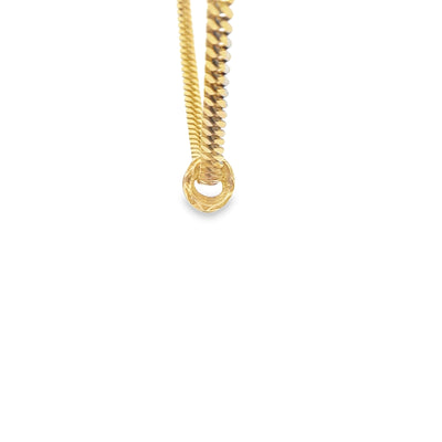 PENDANT 14K FILIGREE FISH SLIDER