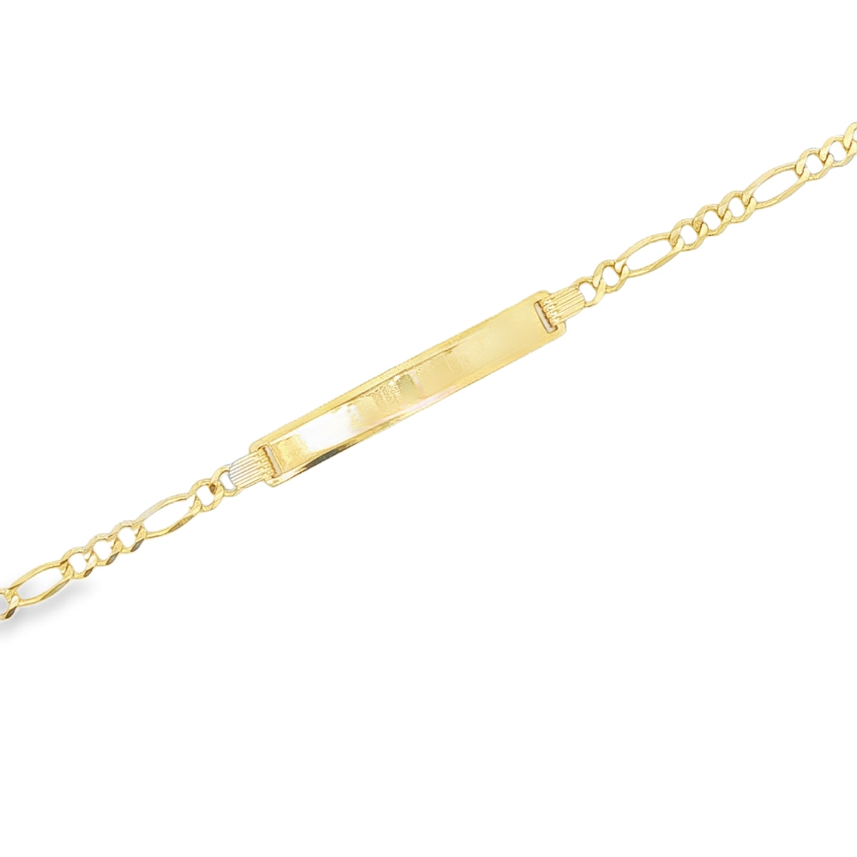 14 KARAT CUBAN ITALIAN CURB BRACELET LENGTH 7 WEIG