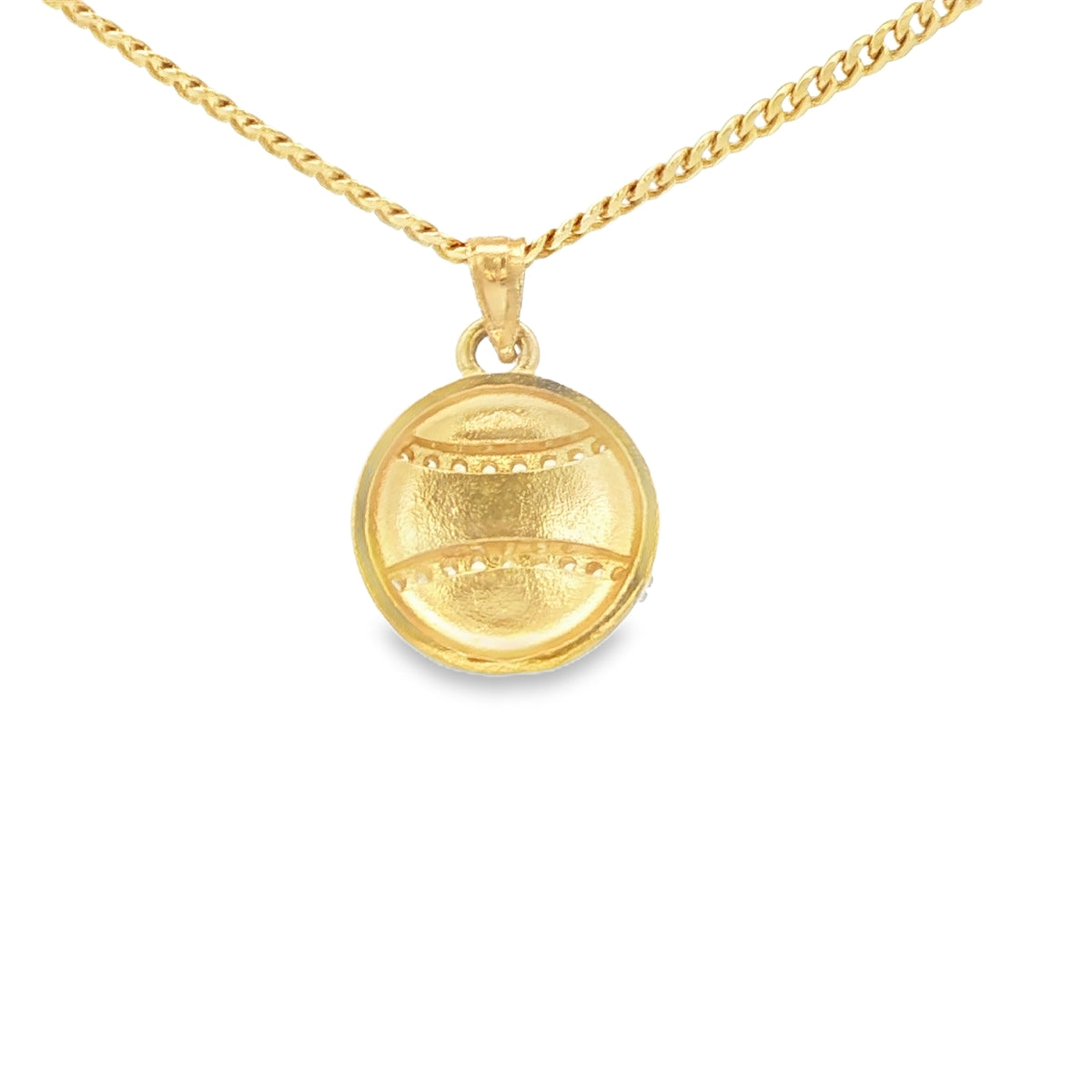 PENDANT 14K 2.6G BASEBALL CZ BASEBALL