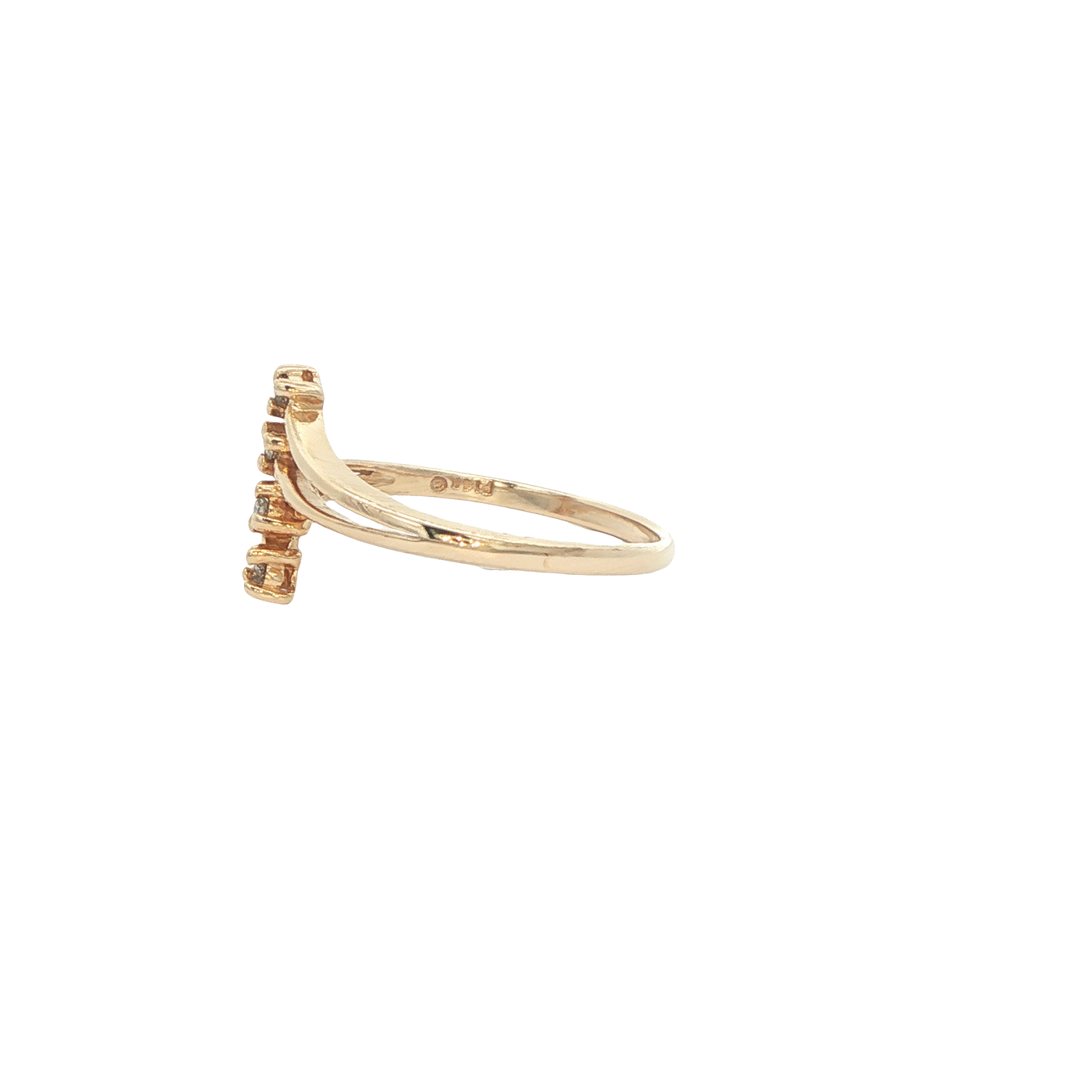14 KARAT RING SIZE 6.25 WEIGHT: 1.7G : NATURAL DIA