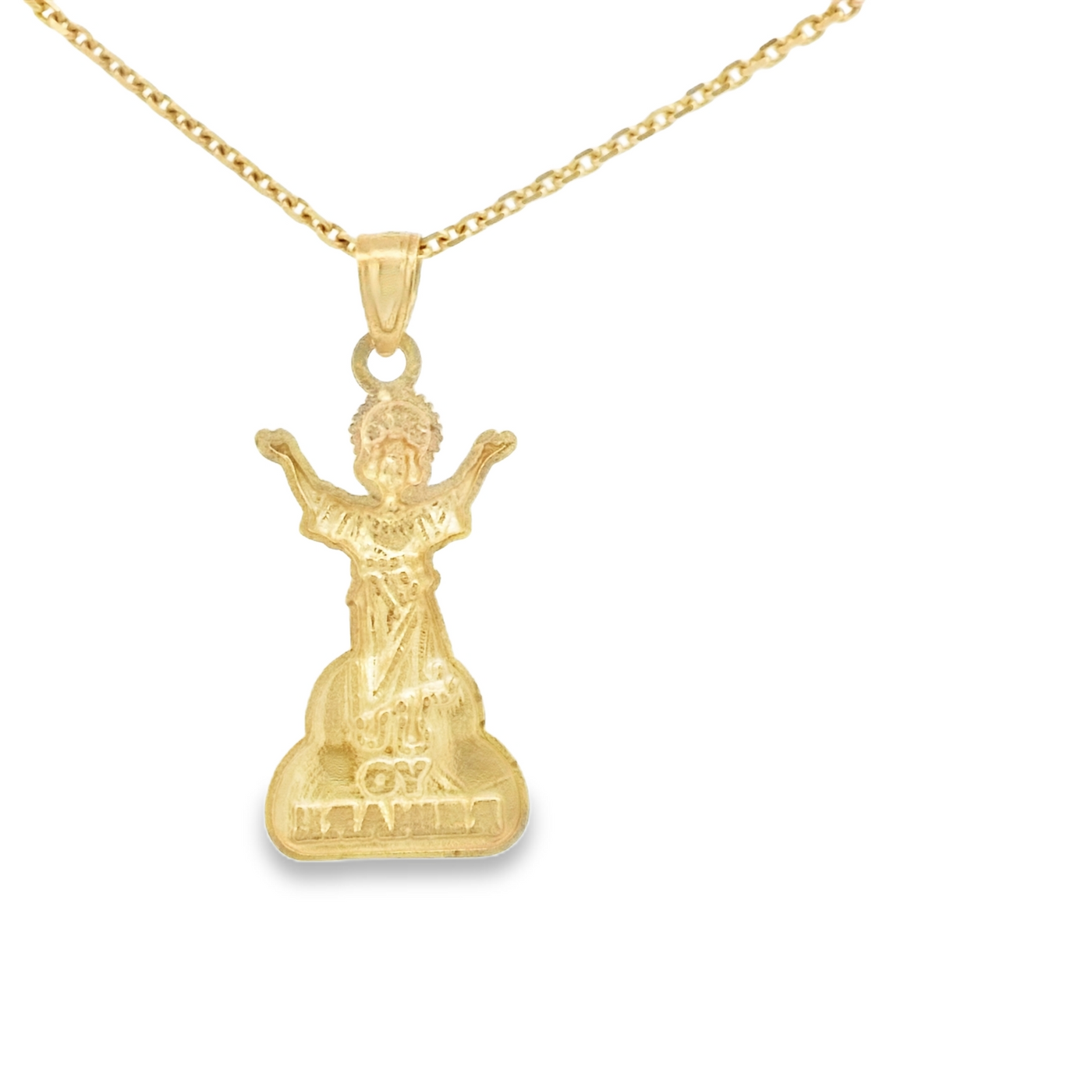 PENDANT 14K PENDANT 2TONE DIVINE CHILD