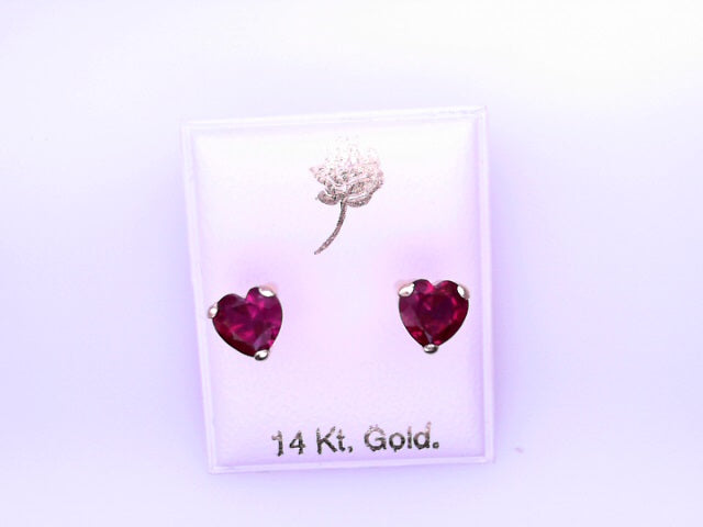 14 KARAT STUD EARRINGS WEIGHT: 0.7G : 5MM CZ CLEAR
