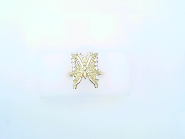 14 KARAT RING SIZE 7 WEIGHT: 3.4G
CZ BUTTERFLY MI