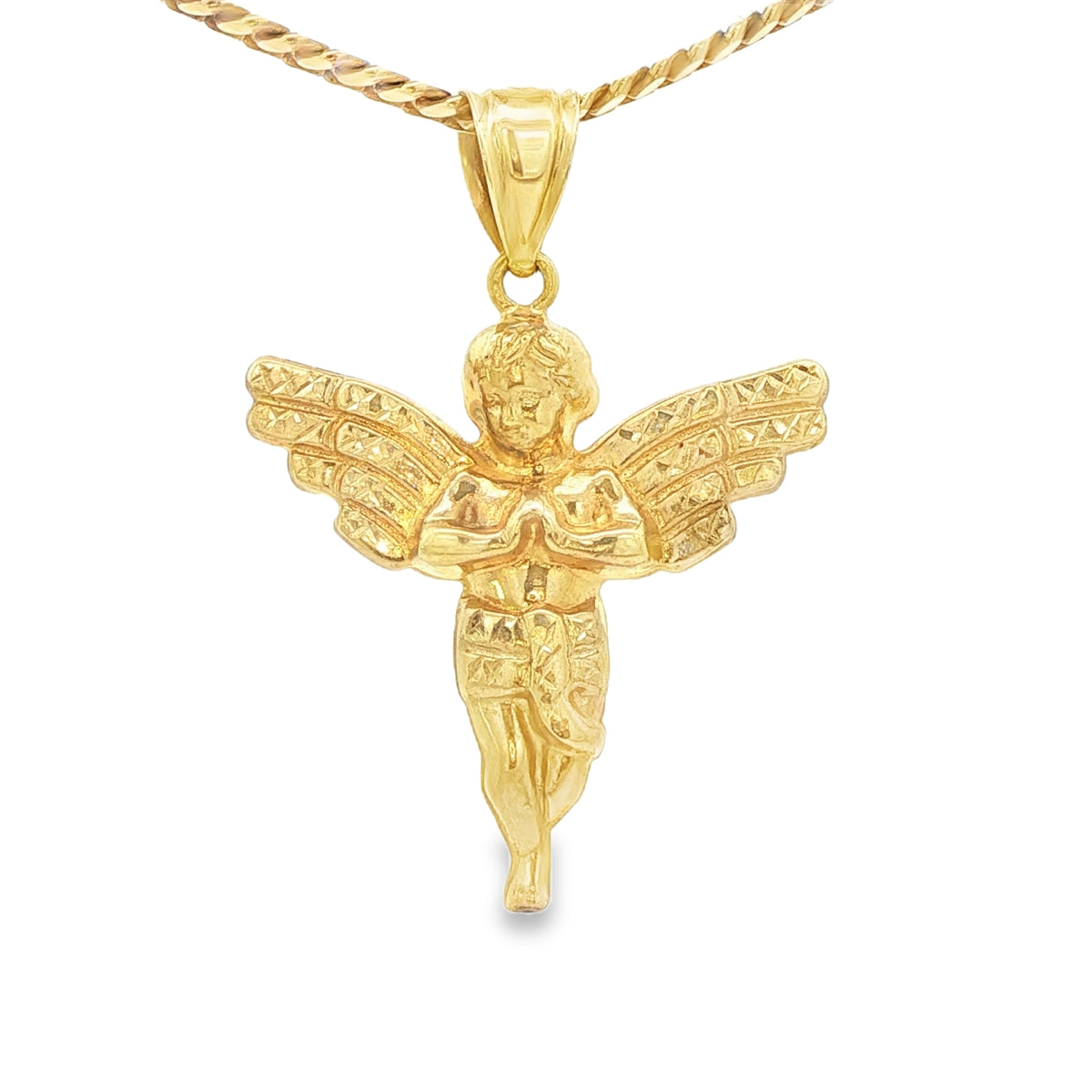 PENDANT 14KP 2.5G ANGEL DC ANGLE FLOATING