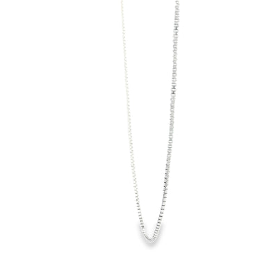 STERLING SILVER BOX CHAIN LENGTH: 16 0.7MM