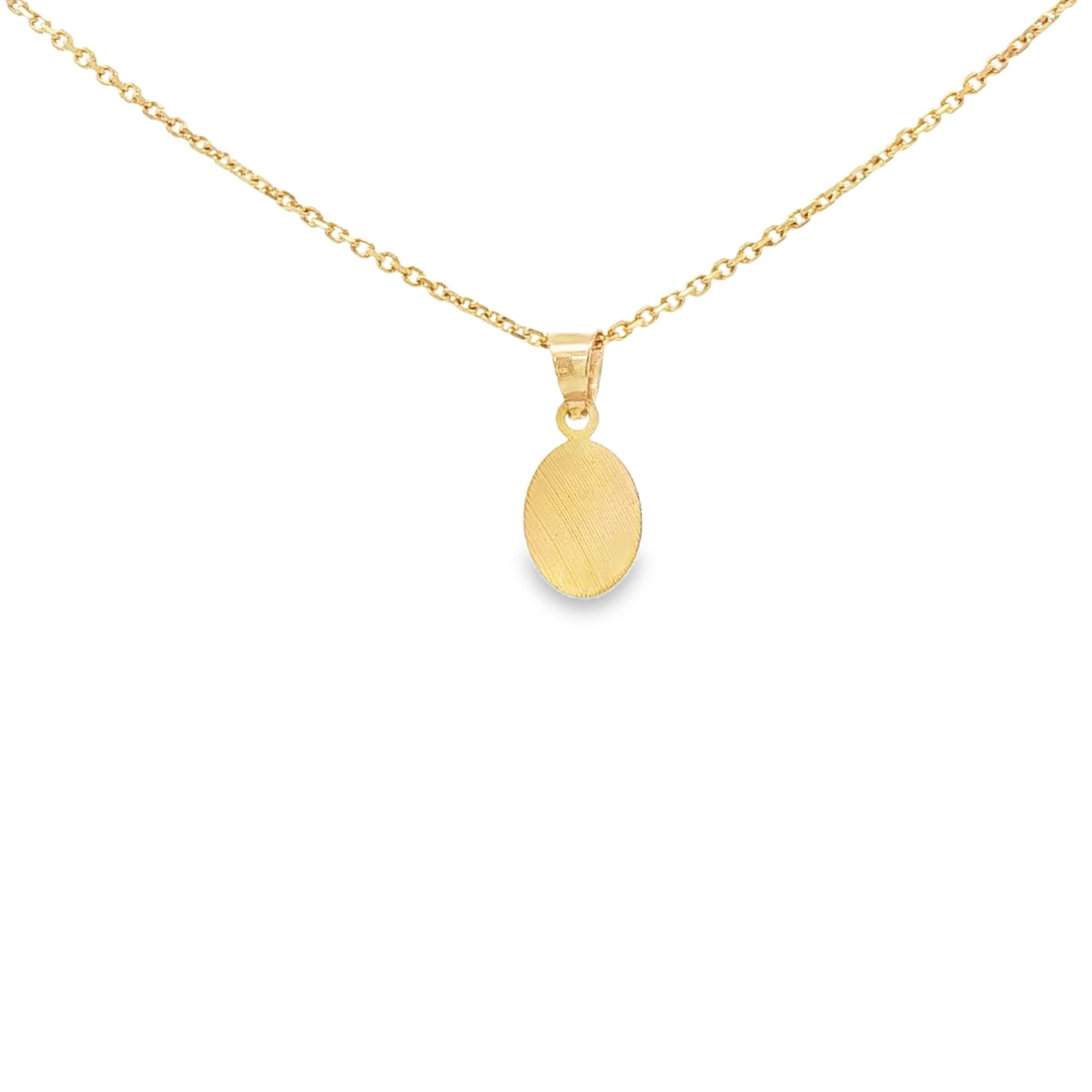 PENDANT 14K JESUS DC OVAL JESUS FACE 3TONE