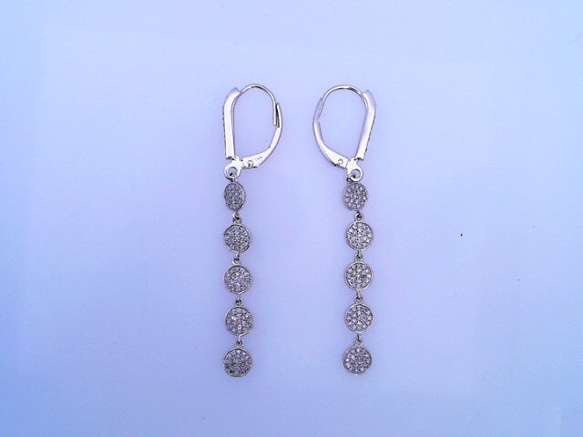 14 KARAT DROP EARRINGS WEIGHT: 3.1G : NATURAL DIAM