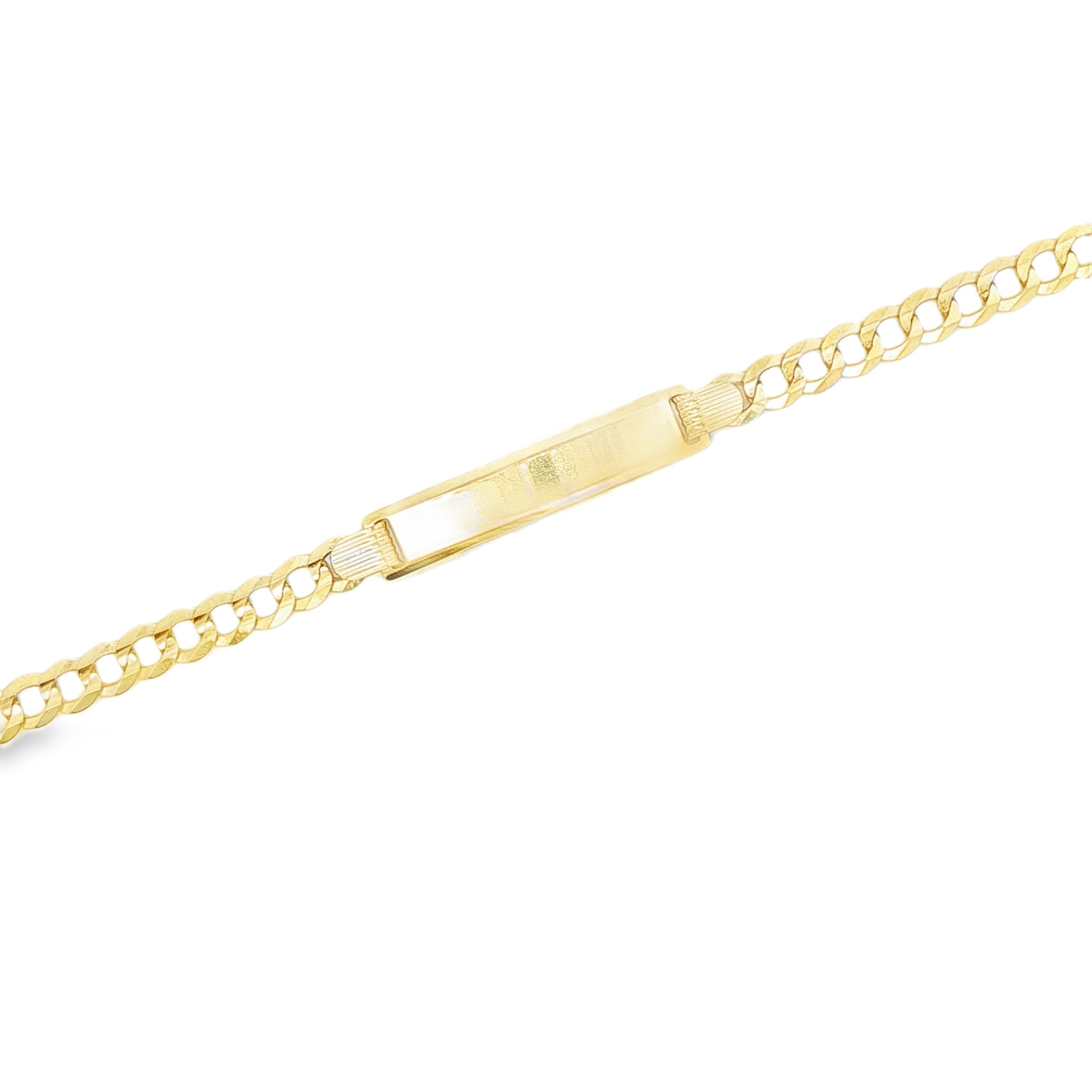 14 KARAT CUBAN ITALIAN CURB BRACELET LENGTH 6 WEIG