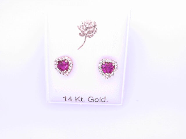 14 KARAT STUD EARRINGS WEIGHT: 0.8G : 5MM CZ CLEAR