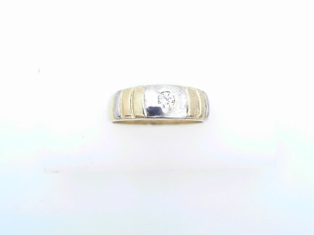 14 KARAT SATIN RING SIZE 9 WEIGHT: 3.6G
6.3MM CZ