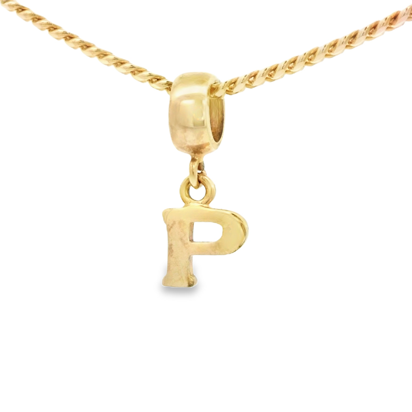 PENDANT 14K P Letter BailRing