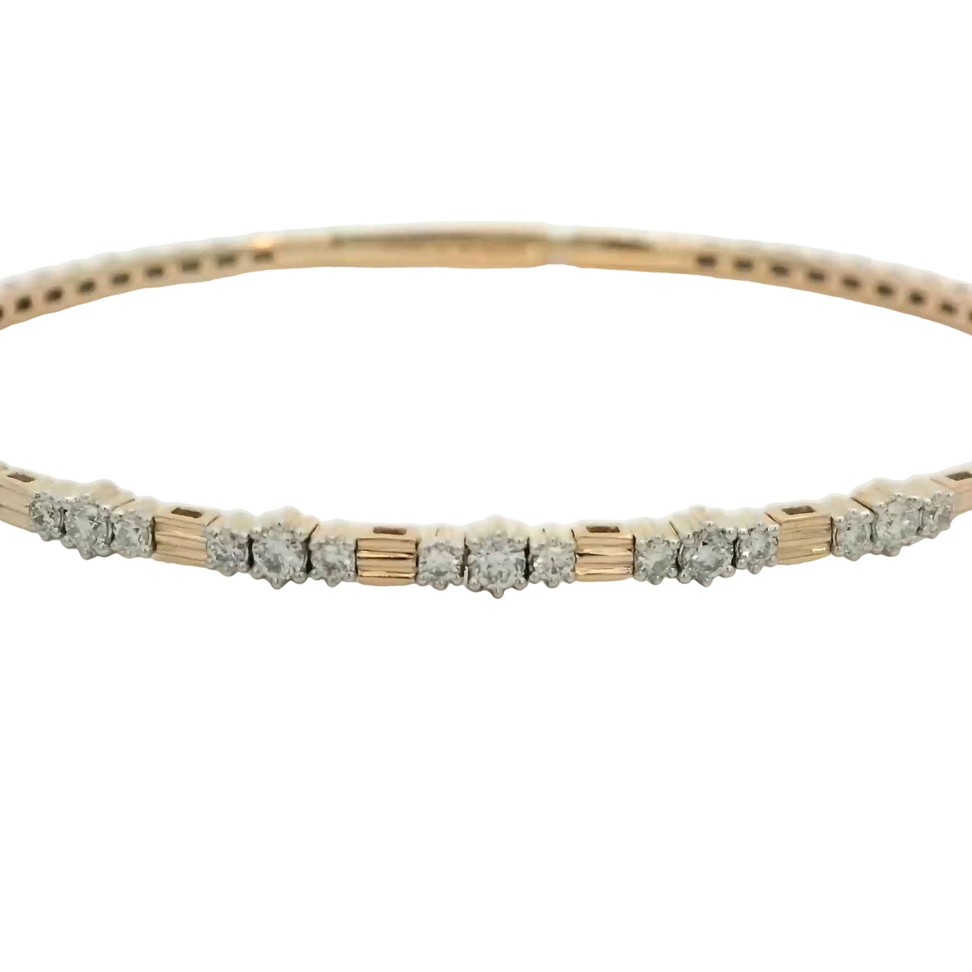 14KB 7.2G DIAMOND 0.95CT BANGLE