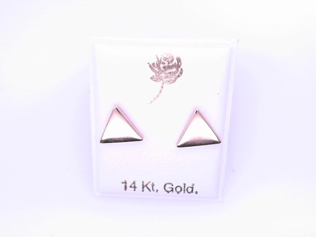 14 KARAT STUD EARRINGS WEIGHT: 0.8G : 5MM CZ CLEAR