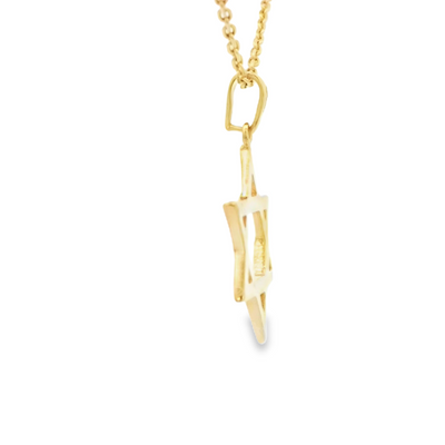 PENDANT 14K STAR STAR OF DAVID POLISHED