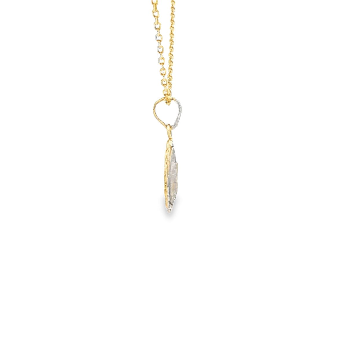 PENDANT 14K BAPTISM RECUERDO BAUTISMO SCALLOP
