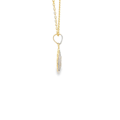PENDANT 14K BAPTISM RECUERDO BAUTISMO SCALLOP