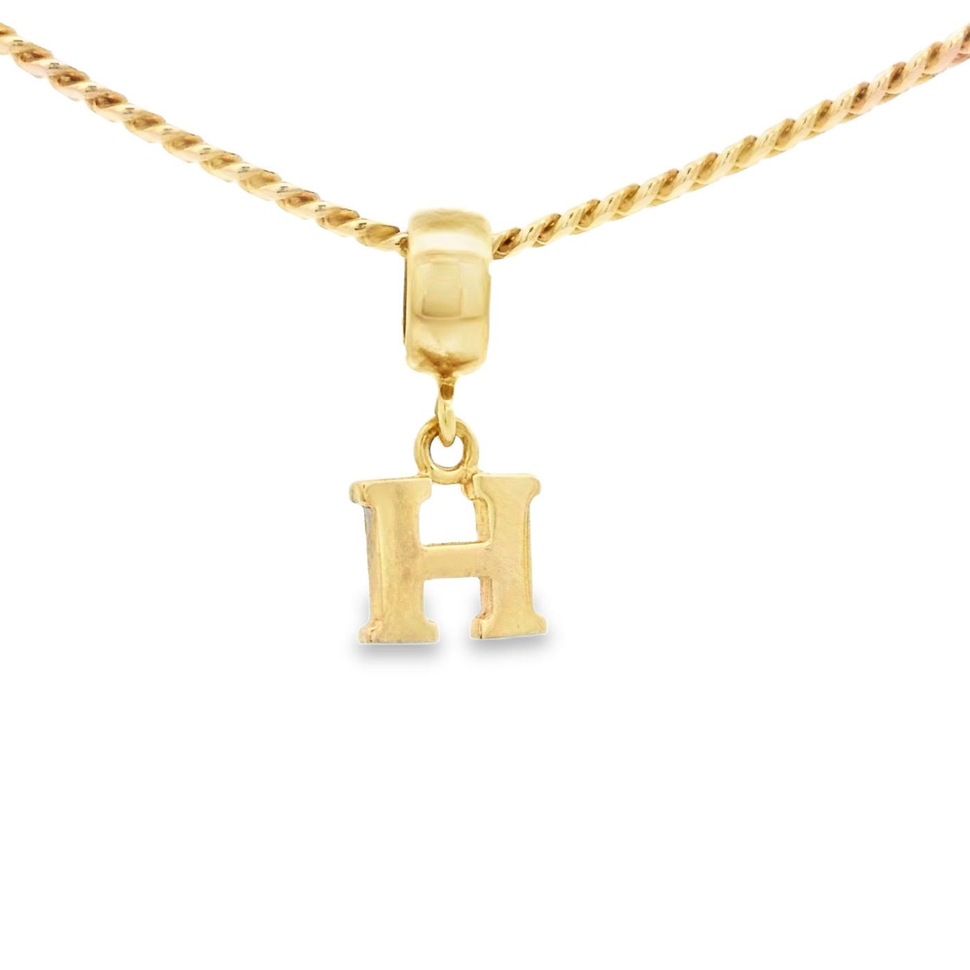 PENDANT 14K H Letter BailRing