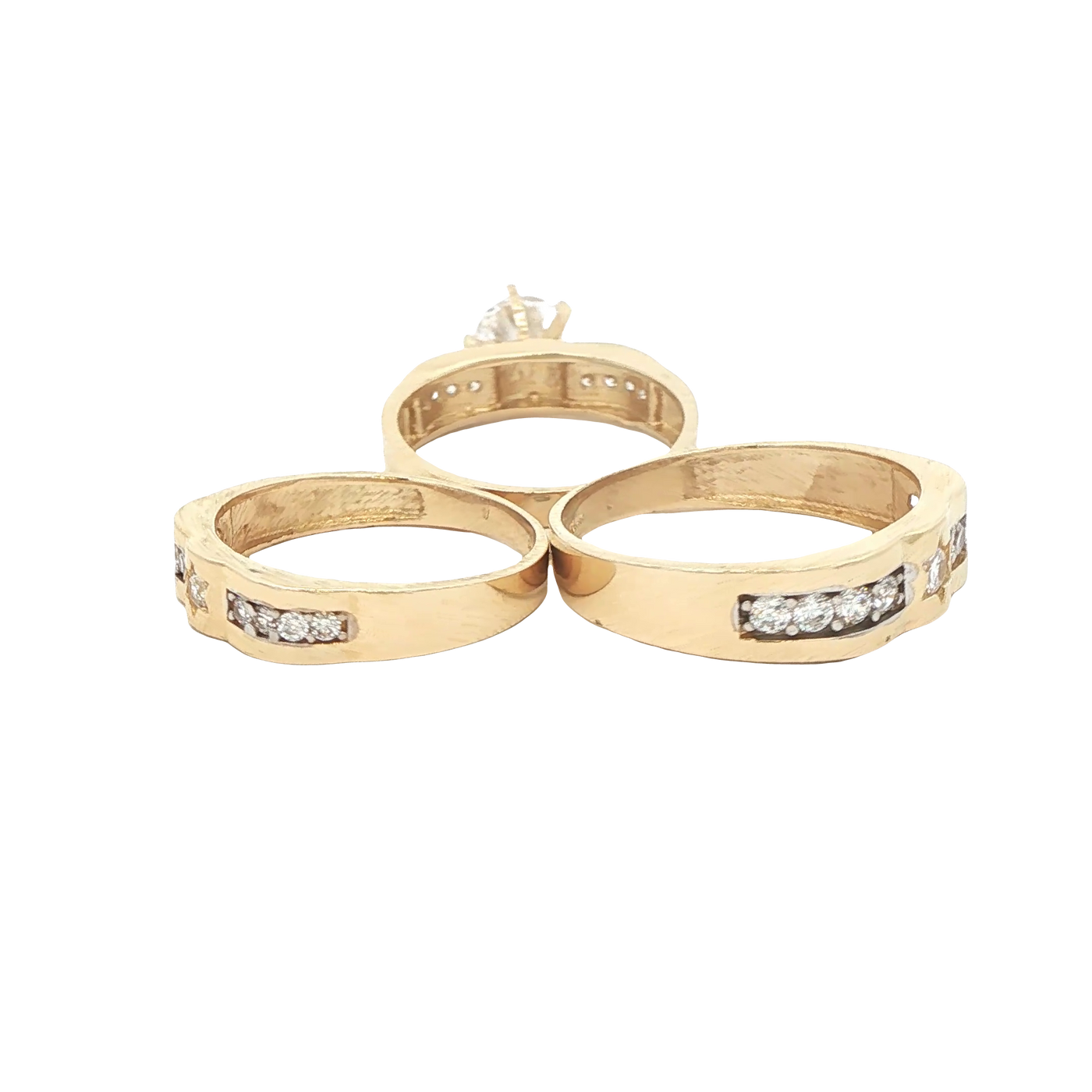 14 KARAT RING SIZE 7.5 WEIGHT: 3.3G : 4.4MM CZ SOL