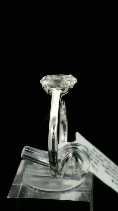 LABGROWN       14K WHITE ENGAGEMENT SOLITARY #7  D