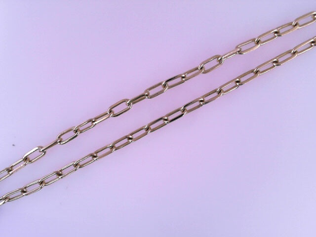 18K CHAIN 20.0G  LENGTH:25' PAPERCLIP