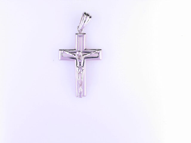 PENDANT 14KP W 4.6G JESUS WHITE POLISHED NEGATIVE