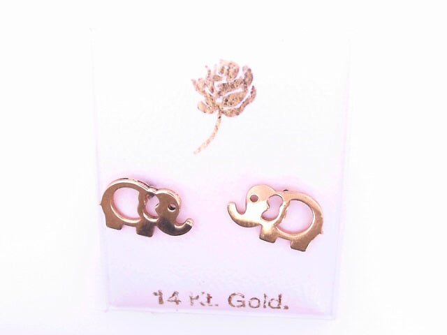 14 KARAT STUD EARRINGS WEIGHT: 0.8G : 5MM CZ CLEAR