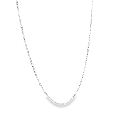 STERLING SILVER BOX CHAIN LENGTH: 18 0.7MM