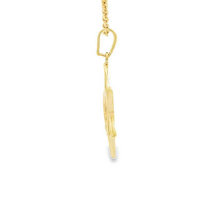 PENDANT 14K STAR STAR OF DAVID POLISHED