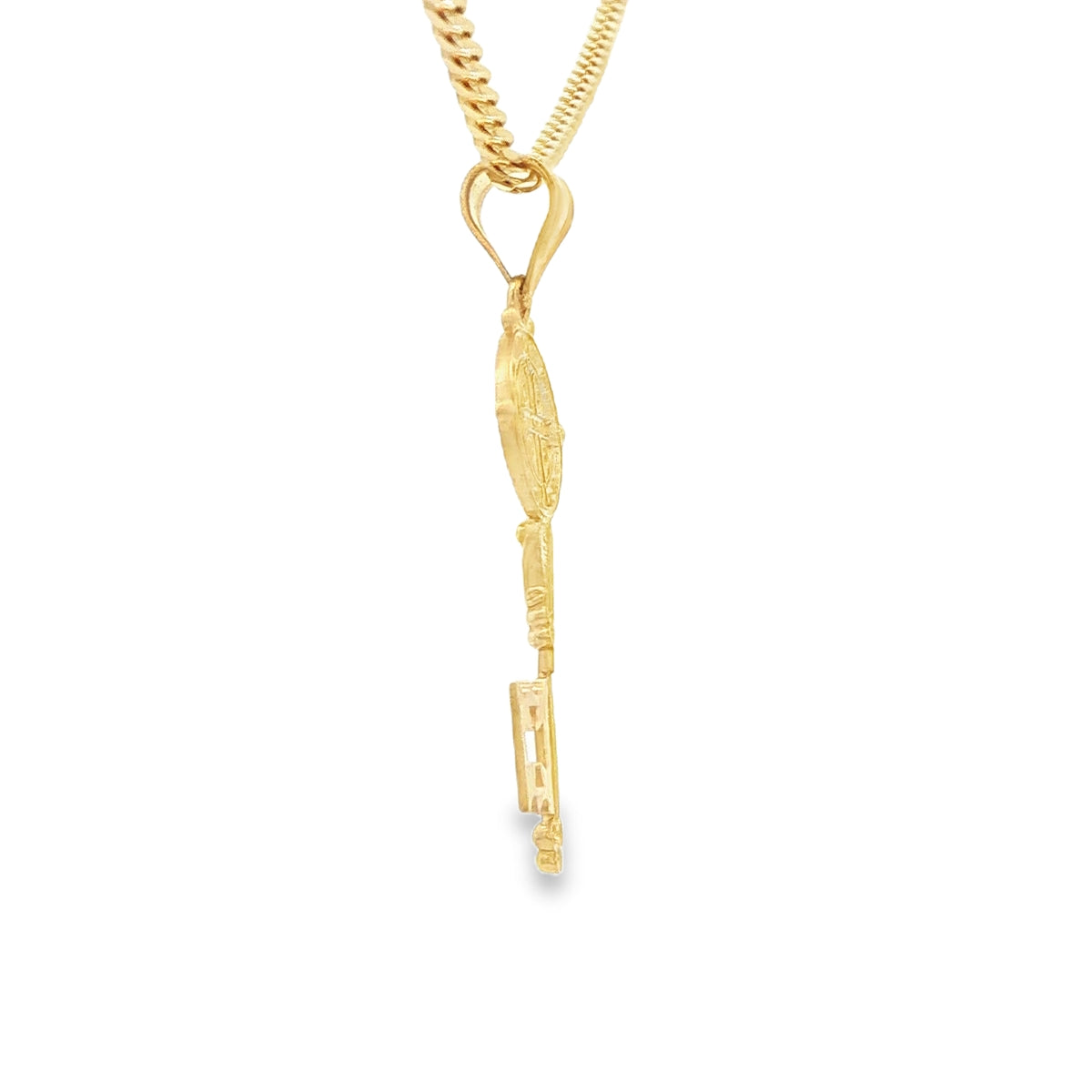 PENDANT 14K SAN KEY SANT BENEDICT 2TONE