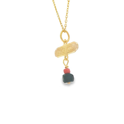 14 KARAT CHARM DIOS ME BENDIGA BLACK RED AZABACHE